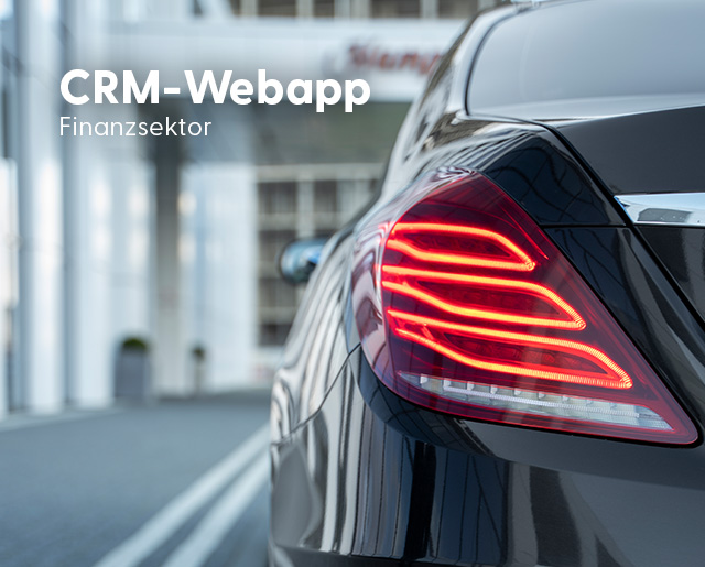 CRM-Webapp Finanzsektor